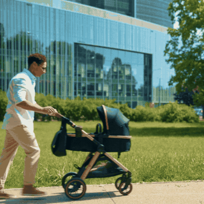 Универсальная коляска 3 в 1 до 25 кг с комплектом аксессуаров, Kinderkraft Esme Pro - универсальная коляска 3 в 1 для путешествий, большие колеса, автокресло Mink Pro 2 i-Size • Gray (KSESME00GRY300N)