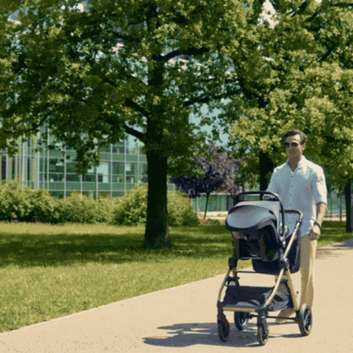 TRAVEL SYSTEM - удобно для прогулок и путешествий, Kinderkraft Esme Pro - универсальная коляска 3 в 1 для путешествий, большие колеса, автокресло Mink Pro 2 i-Size • Gray (KSESME00GRY300N)