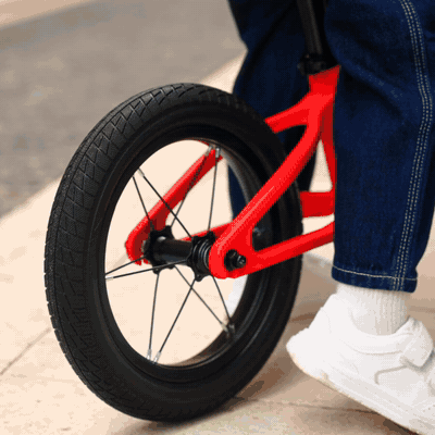 Спортивні колеса PU, що не потребують обслуговування, Kinderkraft Eter - біговел • Black (KRETER00BLK0000)
