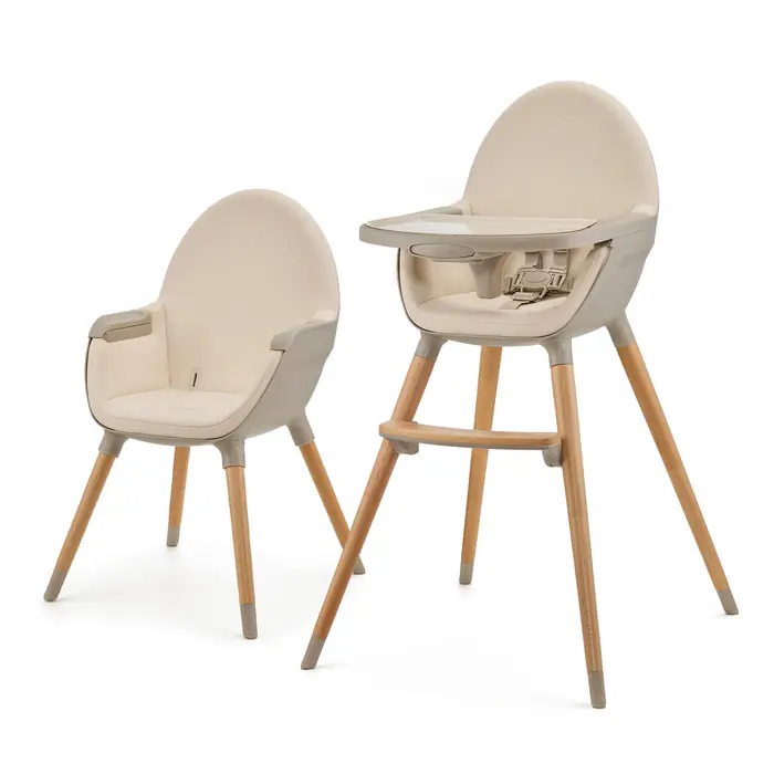 Стульчик для кормления 2в1, Kinderkraft Fini 2 - стульчик для кормления 2 в 1 • Beige (KHFINI02BEG0000)