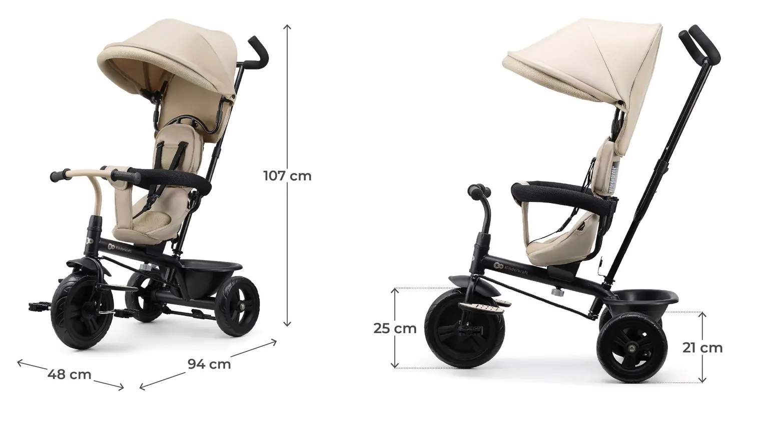 Kinderkraft Freeway 2 - триколісний велосипед • Pink (KRFRWA02PNK0000)