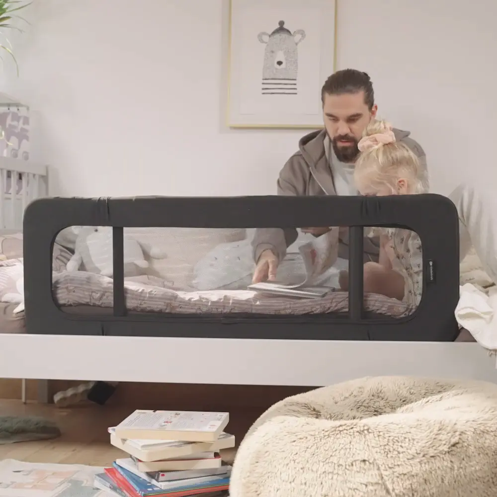 Універсальний захисний бар'єр для ліжка, Kinderkraft Guard and Dream - захисний бар'єр для ліжка • Grey (KAGUDR00LGR0000)