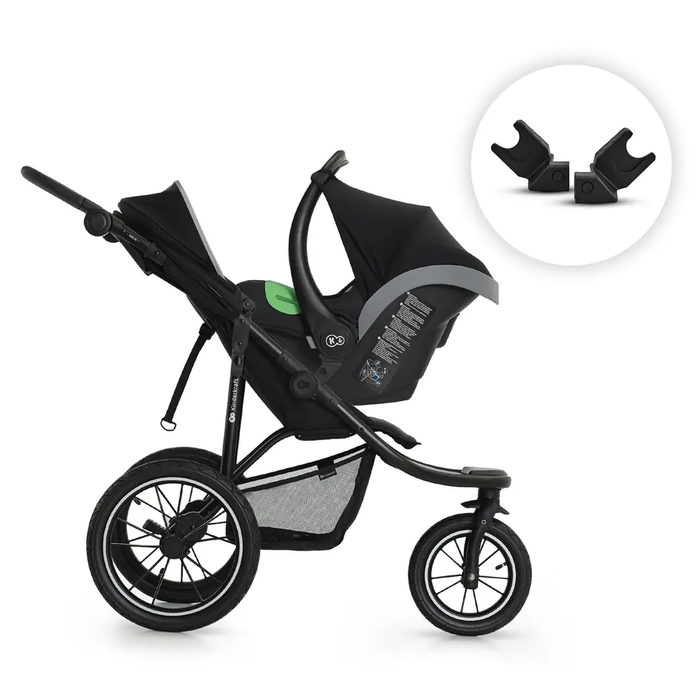 Kinderkraft Helsi 2 з дитячим автокріслом на універсальних адаптерах