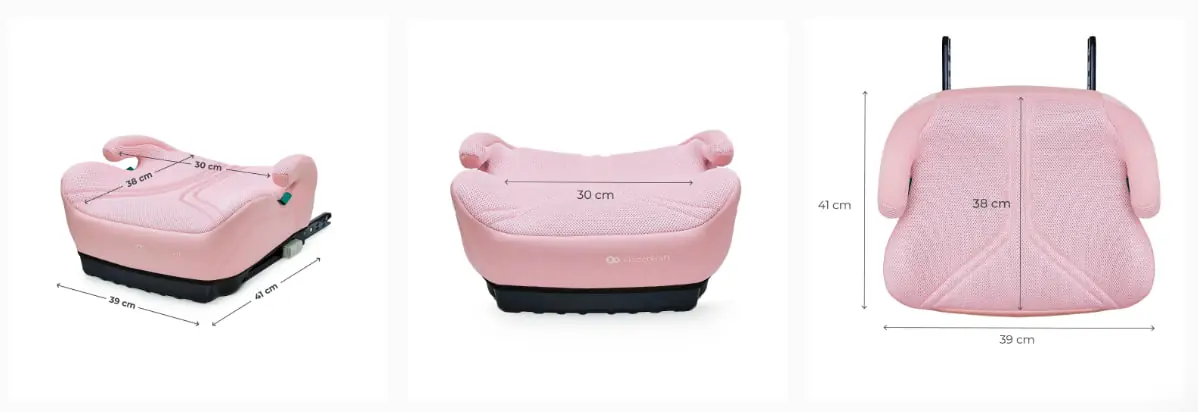 Kinderkraft i-Boost 2 Pro - автокресло-бустер для детей (от 6 до 12 лет / 125 - 150 см) • Pink (KCIBOO02PNKPR00)
