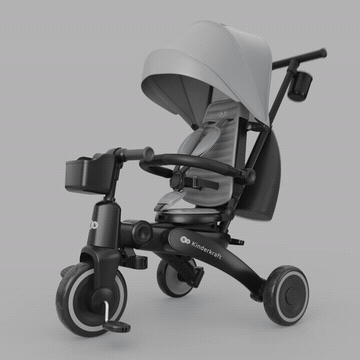 Складання та компактне транспортування, Kinderkraft Jazz 3 - триколісний велосипед • Beige (KRJAZZ03BEG0000)