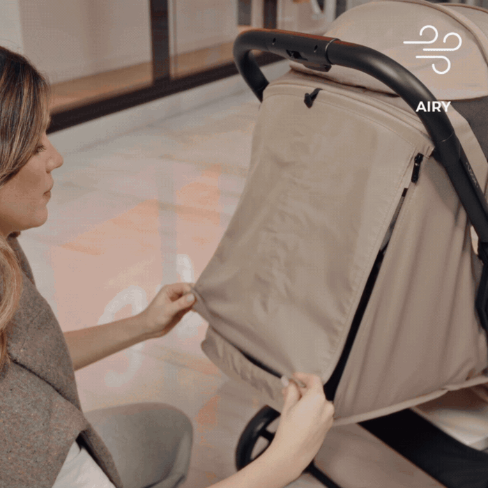 Вентиляционные панели, Kinderkraft Loom - легкая прогулочная коляска с автоматическим складыванием • Black (KSLOOM00BLK00BS)