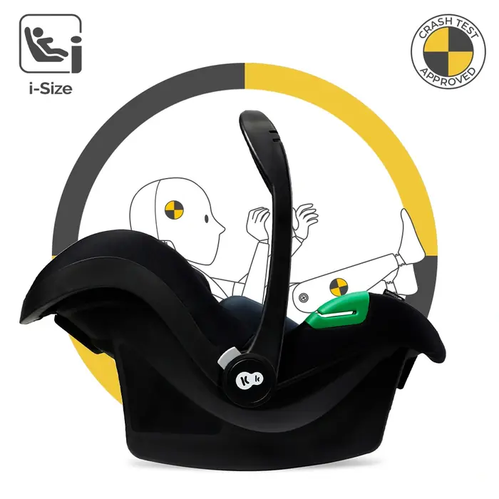 Автокресло MINK PRO i-Size, Kinderkraft Moov 2 Air - универсальная коляска 3 в 1 для путешествий, большие колеса, автокресло Mink Pro i-Size • Moonlight Grey (KSMOOV02GRY0000)