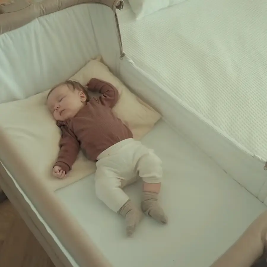 Багатофункціональність 3-в-1 для тривалого використання, Kinderkraft Nestee Grow 2 - приставне ліжечко-колиска • Beige (KLNEEGR2BEG0000)