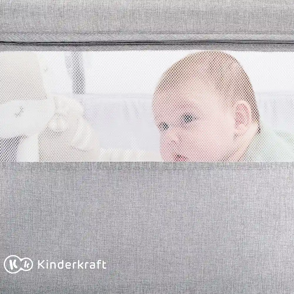Ідеально підходить до будь-якого інтер'єру, Kinderkraft Nestee Up 2 - приставне ліжечко-колиска • Beige (KLNEE002BEG0000)