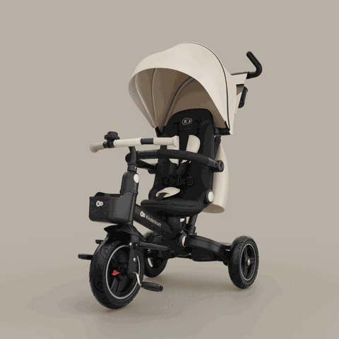 Сидіння, що обертається на 360° CLICK & TWIST, Kinderkraft Spinstep 2 Plus - триколісний велосипед 6 в 1 (від 9 місяців) • Green (KRSPST02GREPL00)