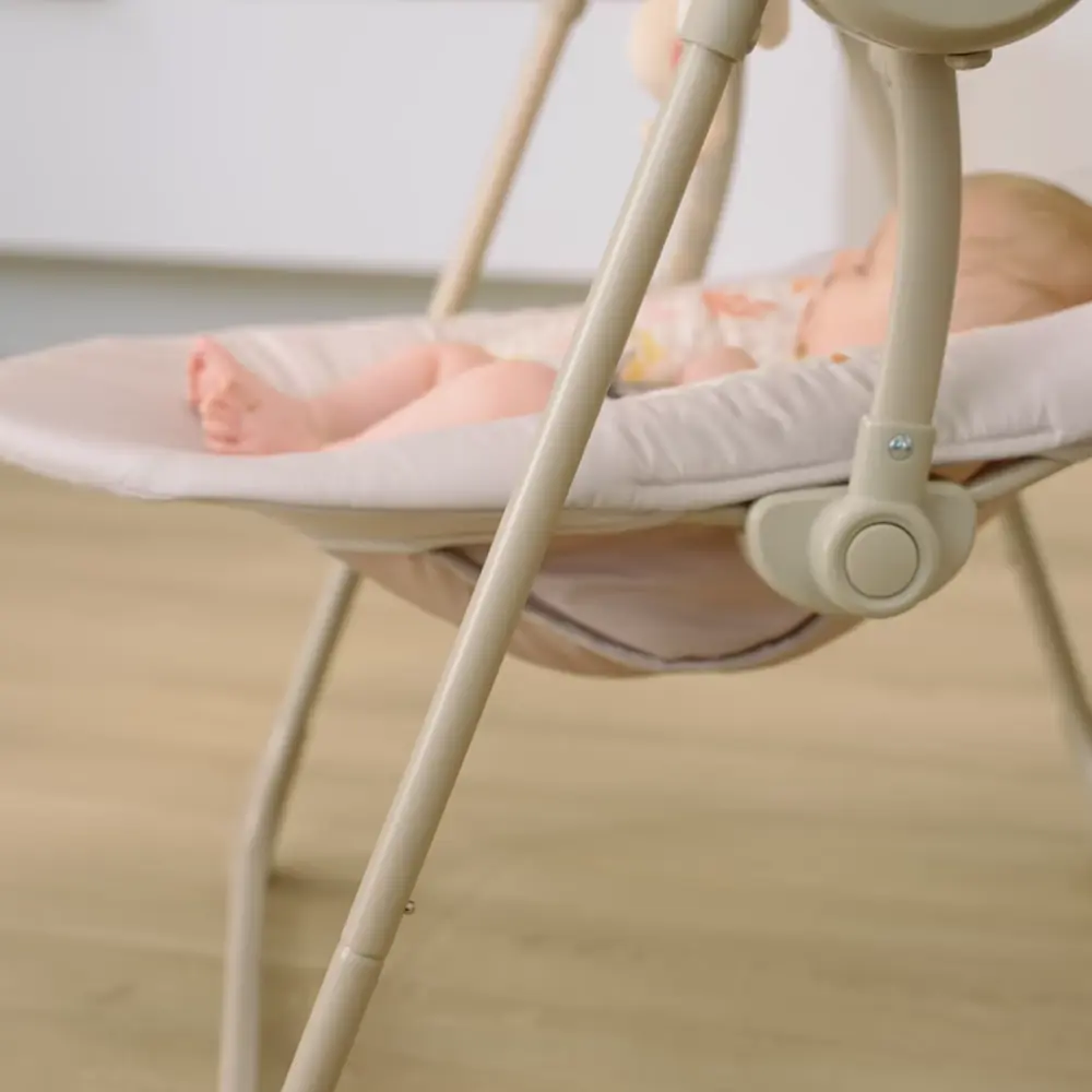 Електрична гойдалка-шезлонг, Kinderkraft Swingee - електричне крісло-гойдалка • Beige (KBSWIN00BEG0000)
