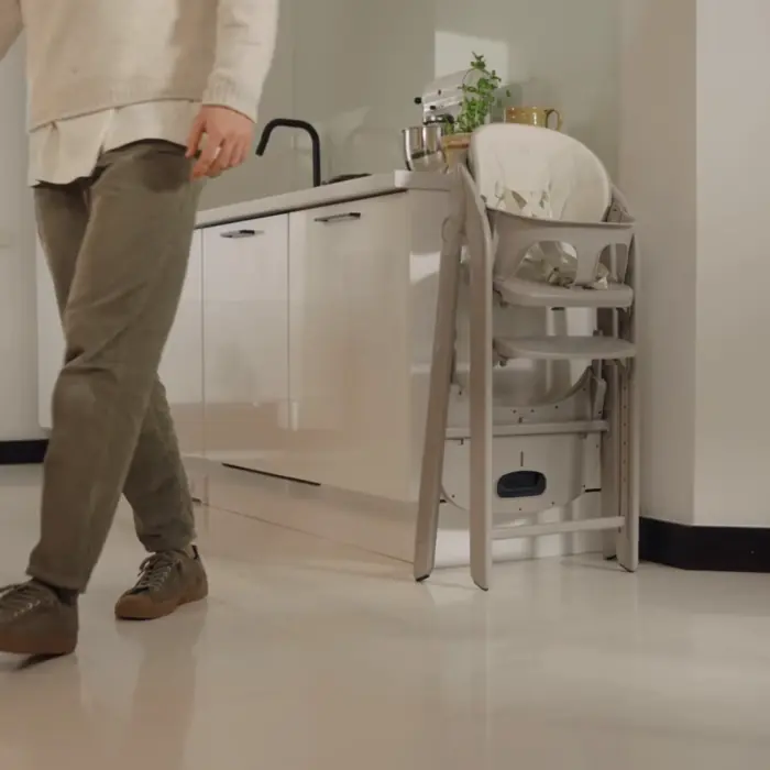 Легкое складывание стульчика, Kinderkraft Tino - стульчик для кормления • Beige (KHTINO00BEG0000)