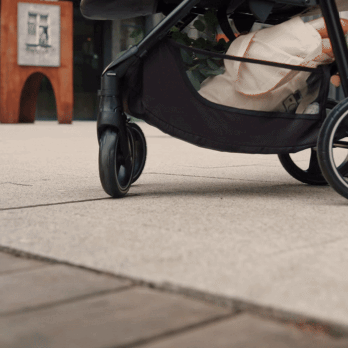Надежность на каждой прогулке, Kinderkraft Trig 3 - прогулочная коляска с большими колесами • Brown (KSTRIG03BRW0000)
