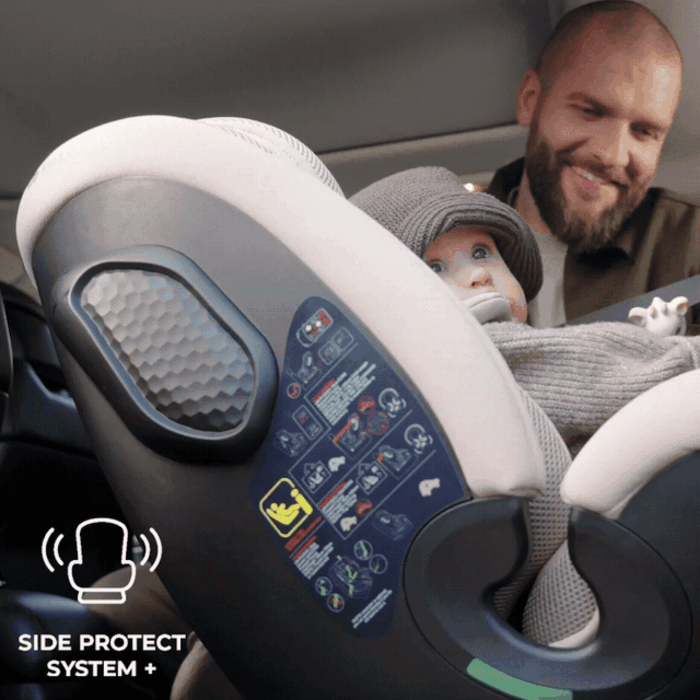 Система боковой защиты SPS+, Kinderkraft Xpedition 3 i-Size - автокресло для детей (от 0 до 12 лет / 40 - 150 см), поворот 360° • Black (KCXPED03BLK0000)