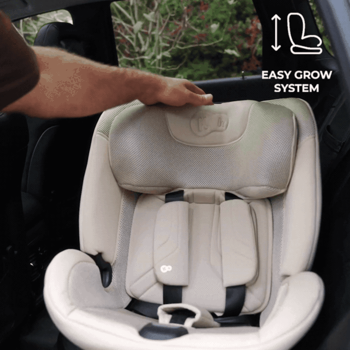 Многоуровневая регулировка EASY GROW, Kinderkraft Xpedition 3 i-Size - автокресло для детей (от 0 до 12 лет / 40 - 150 см), поворот 360° • Black (KCXPED03BLK0000)