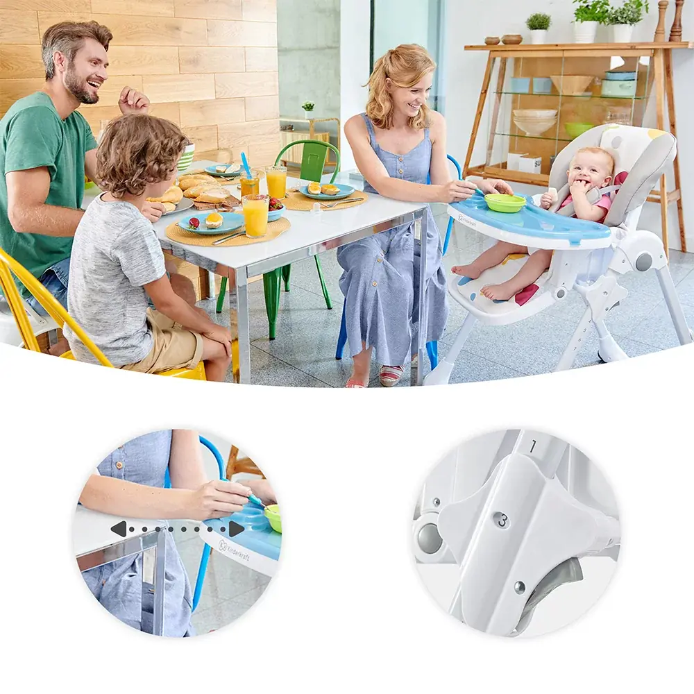 Стульчик Kinderkraft Yummy у общего стола