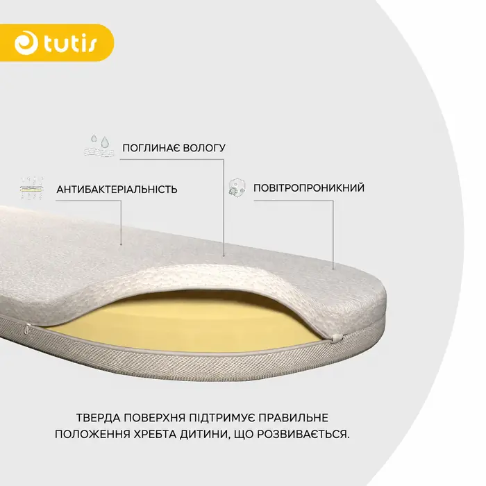 Комфортний матрац для правильного розвитку, Tutis Viva 6 Plus - універсальна коляска 2 в 1, великі колеса, термолюлька • Essential Sage