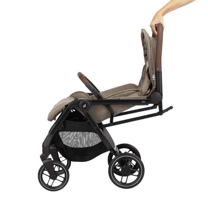 Автоматическое компактное складывание, Maxi-Cosi Soho - прогулочная коляска с автоматическим складыванием • Twillic Black