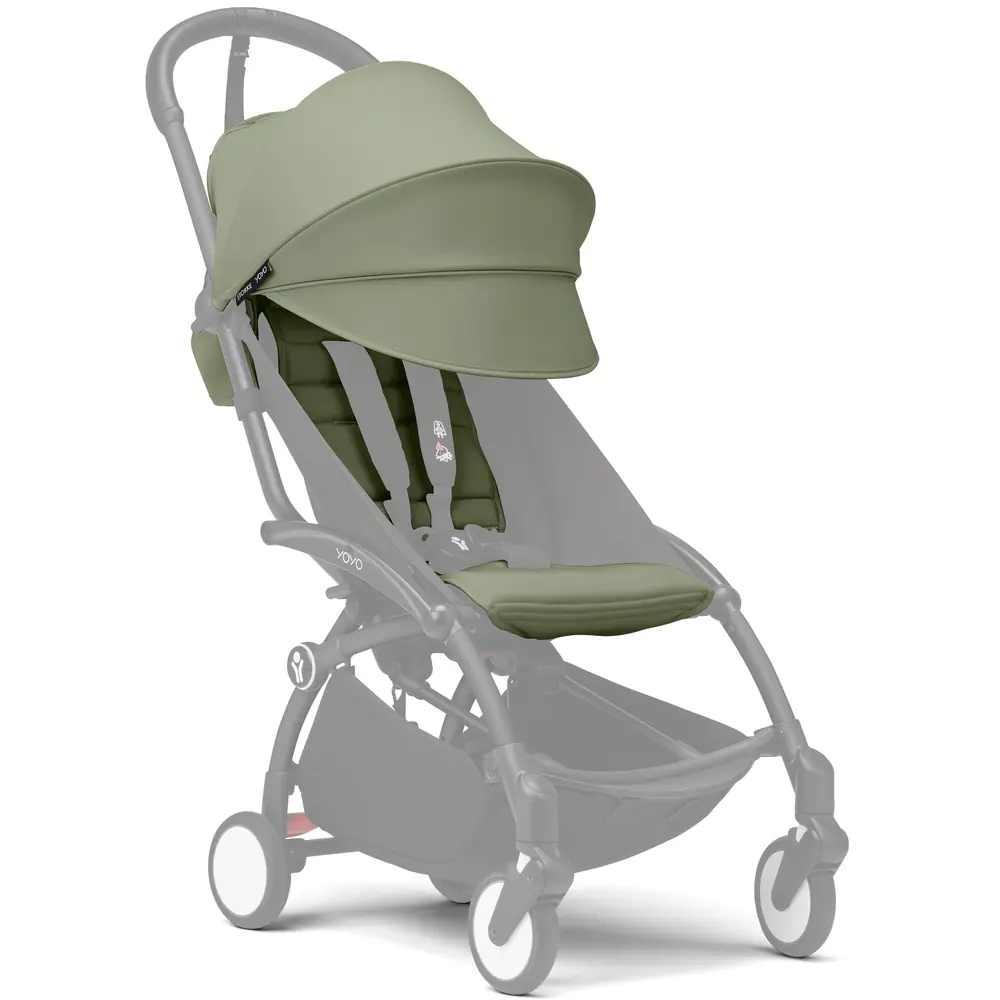 Коляска Stokke YOYO з комплектом текстилю 6+ і висунутим капюшоном