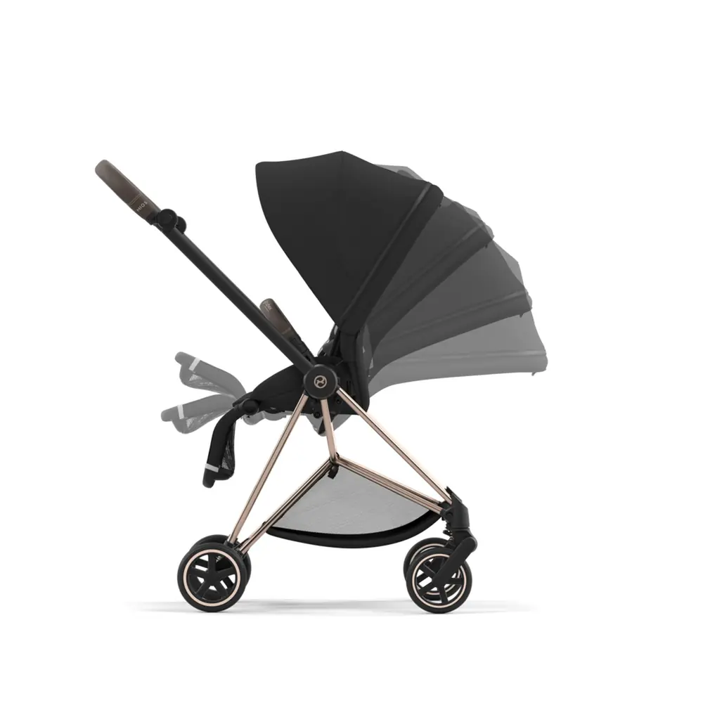 Нахил спинки та складання Cybex Mios однією рукою