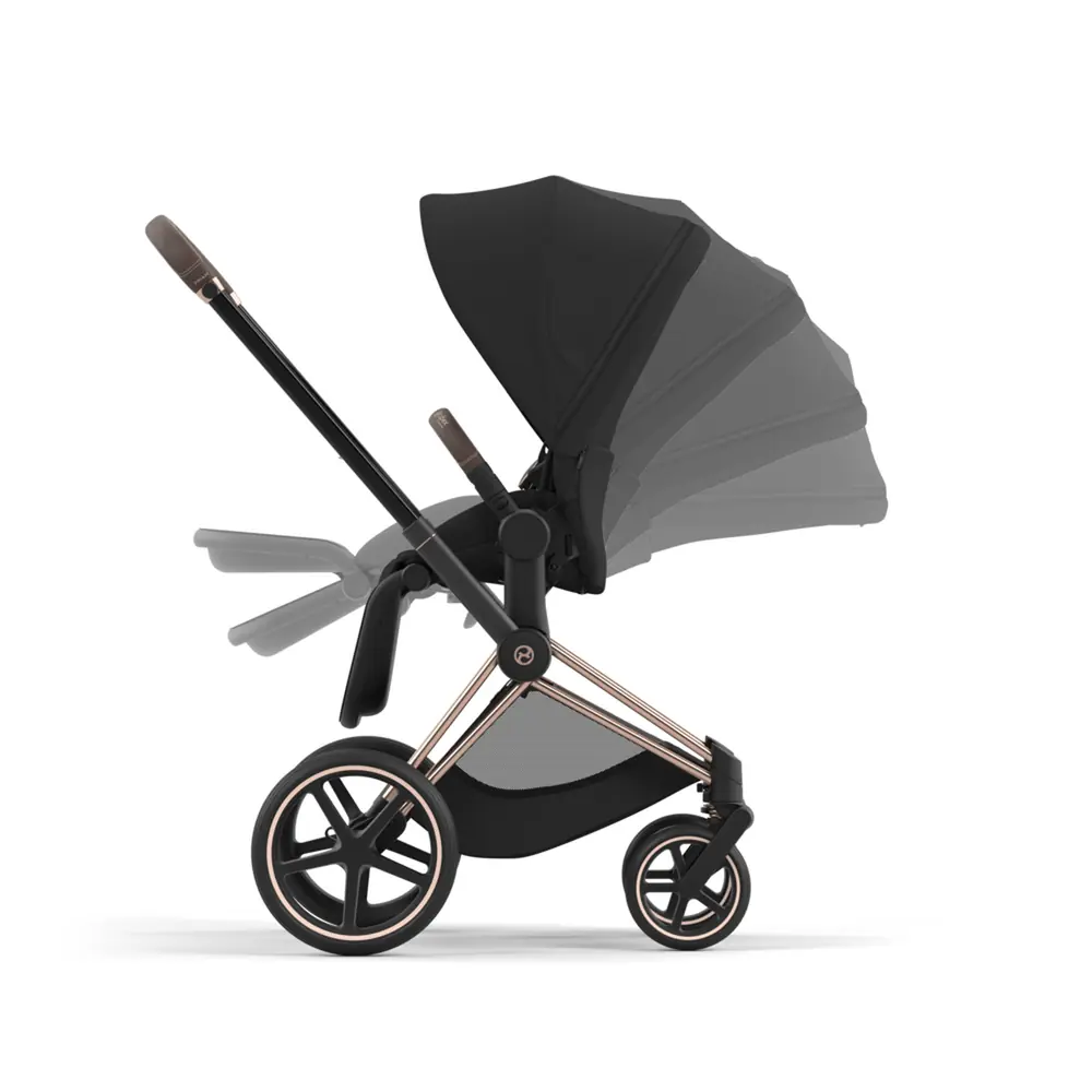 Нахил спинки та складання Cybex Priam однією рукою