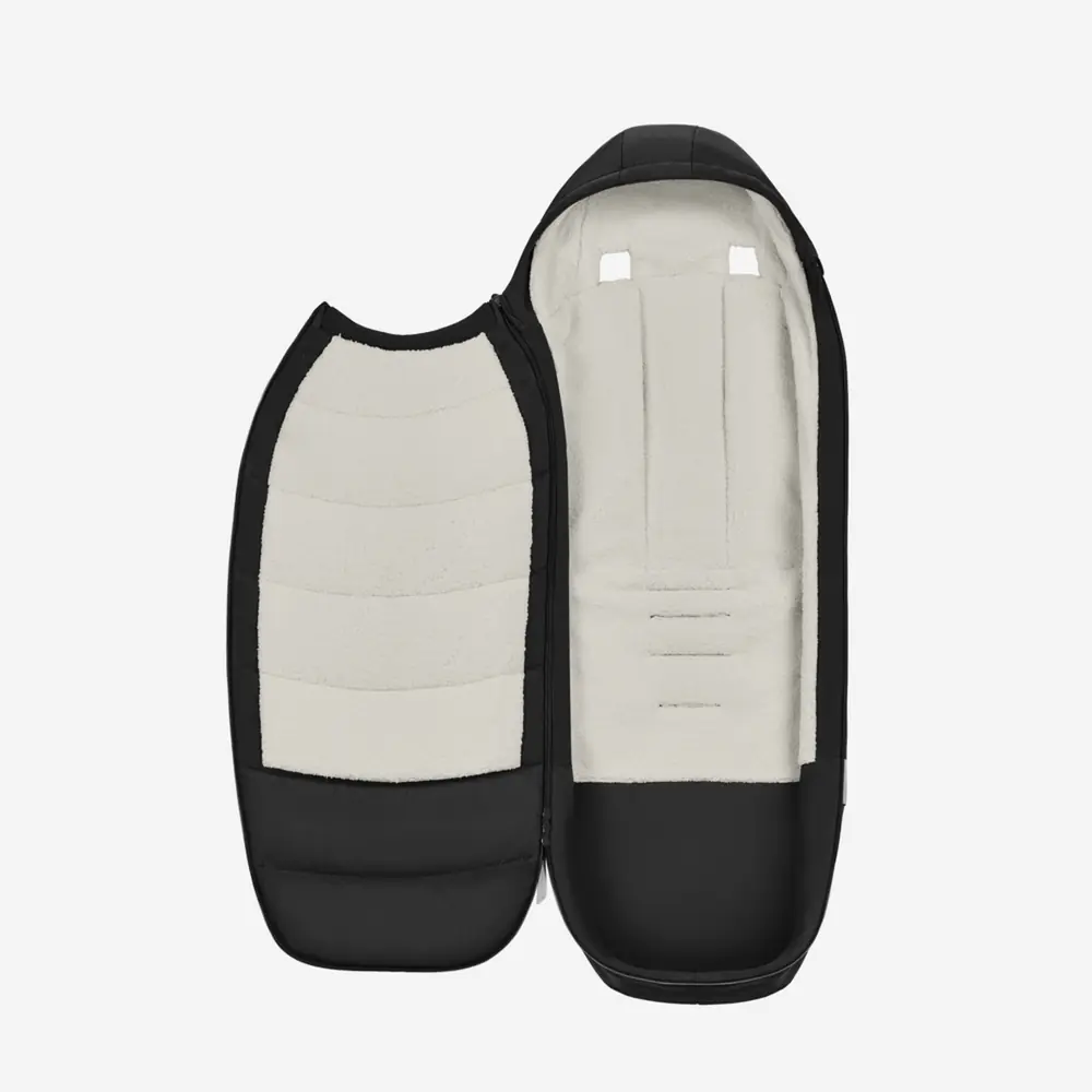 Розкритий чохол для ніг Cybex Platinum Footmuff з 4-сторонньою блискавкою