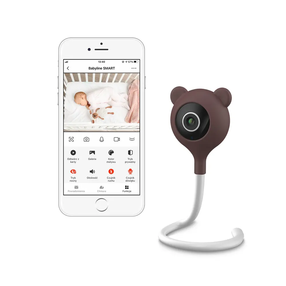 Видеоняня Lionelo Babyline Smart и приложение на смартфоне