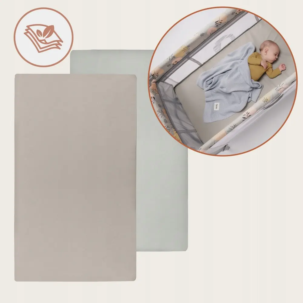 Простирадло Lionelo Bamboo Sheet в дорожньому ліжечку