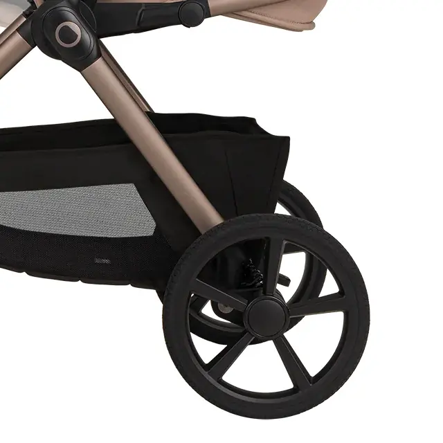 Уникальная система GravelTech, Lionelo Carmine 3в1 - детская коляска 3 в 1 с автокреслом • Black Onyx