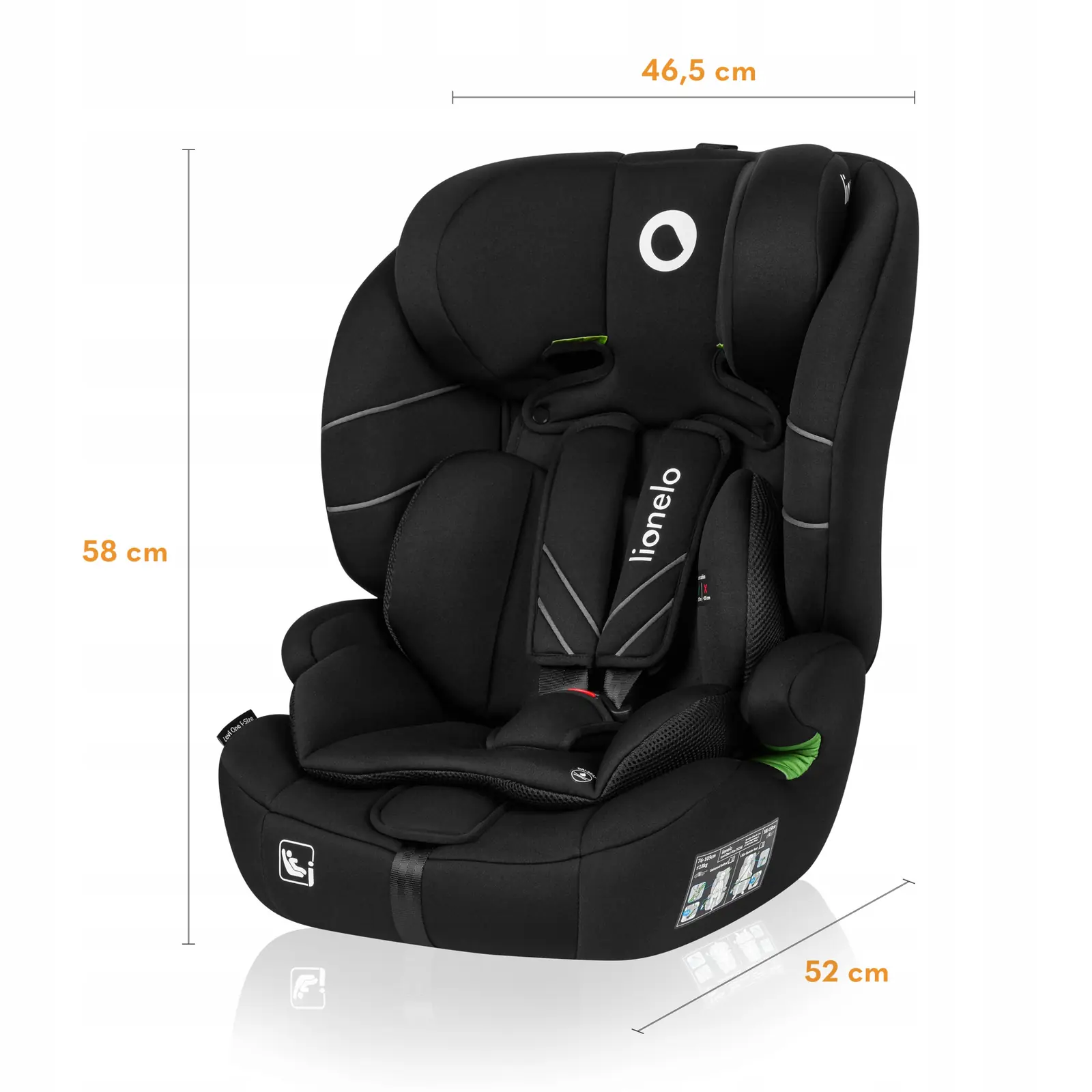 размеры автокресла Lionelo Levi One i-Size