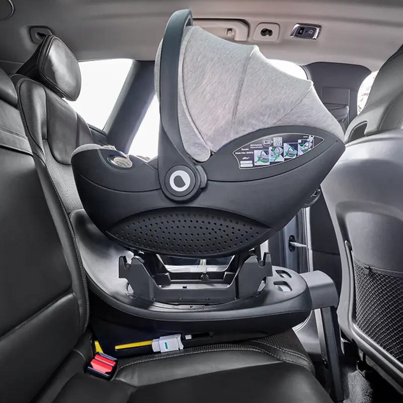 Поворотна база 360°, Lionelo Moxie i-Size Set - автокрісло для новонароджених з базою ISOFIX • Beige Sand
