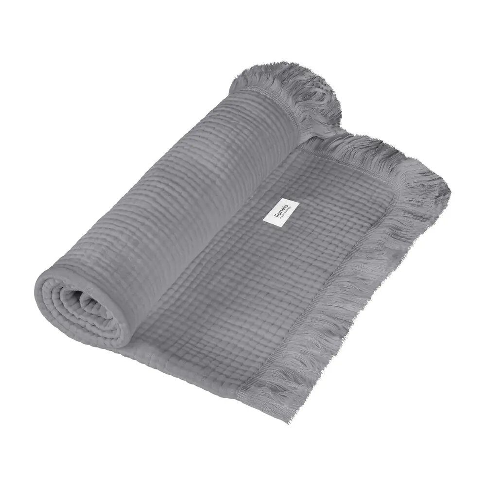Муслінова ковдра Lionelo Muslin Blanket, складена рулоном