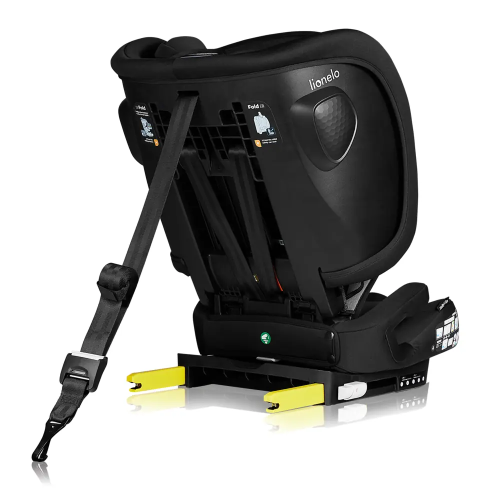 Крепление с Top Tether, Lionelo Nelly i-Size - складное детское автокресло, крепление ISOFIX и Top Tether • Black Carbon