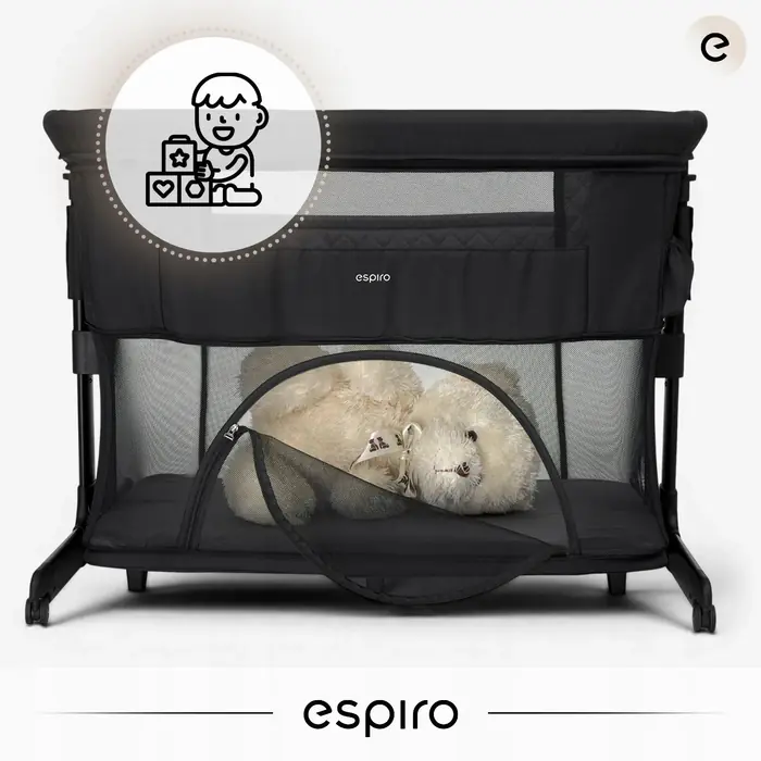 Espiro Cloud приставная детская кроватка от рождения и манеж