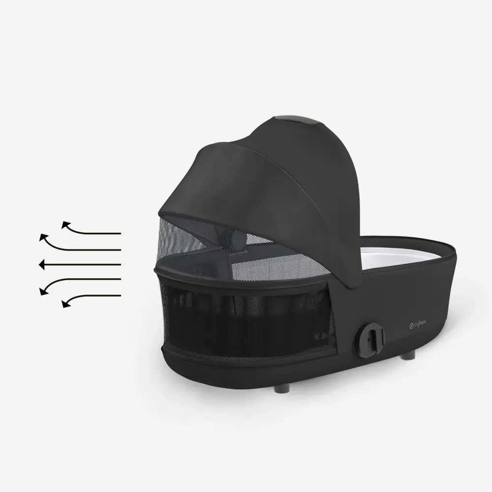 Люлька Cybex Mios Lux с открытыми сетчатыми окошками