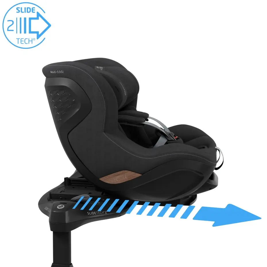 Maxi-Cosi Mica Slide Pro - детское автокресло, поворотное 360°, ISOFIX с опорной ногой (0 - 4 года / 40 - 105 см) • Authentic Green