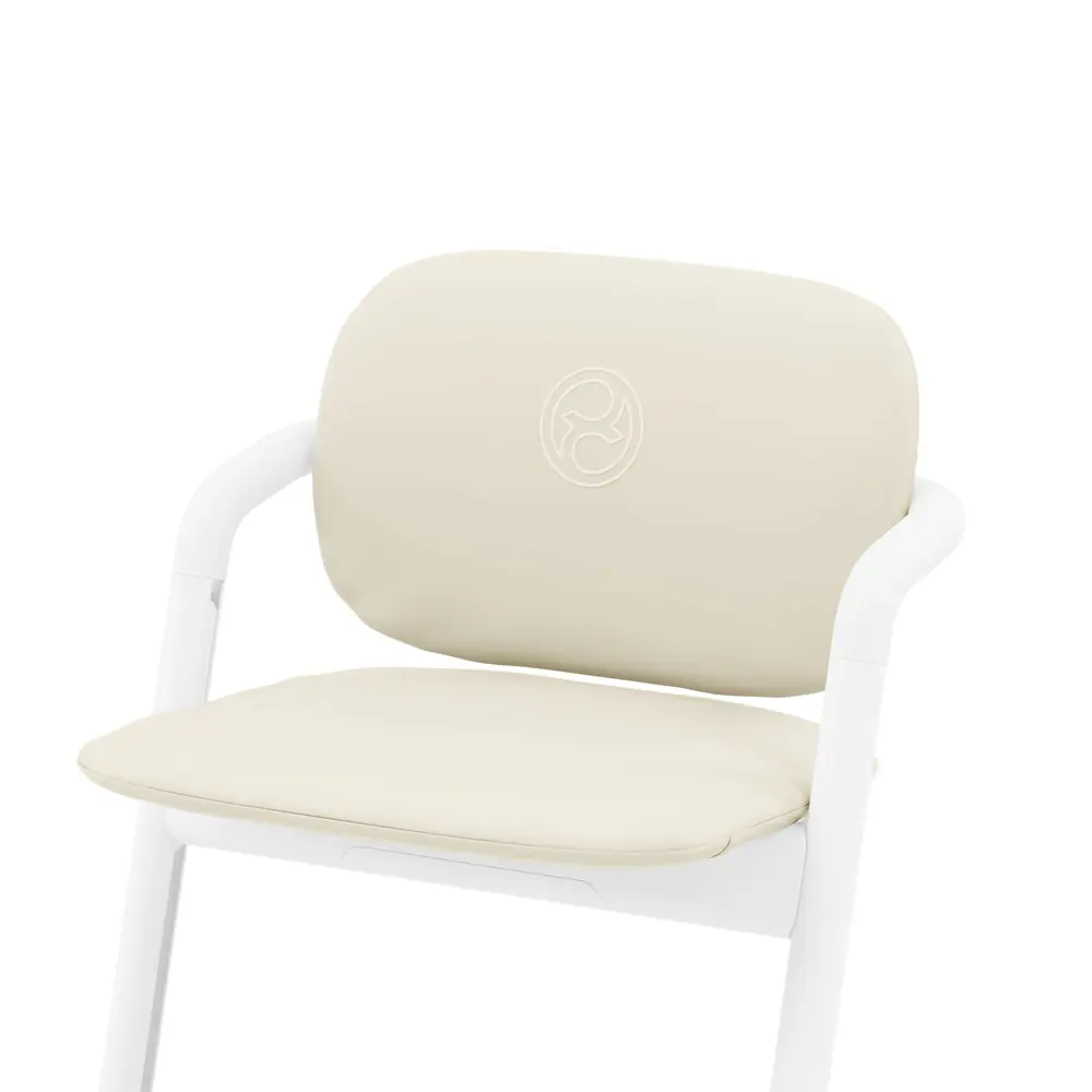 Вкладиш Cybex Lemo Comfort Inlay Canvas White: подушки на сидінні та спинці стільчика Lemo