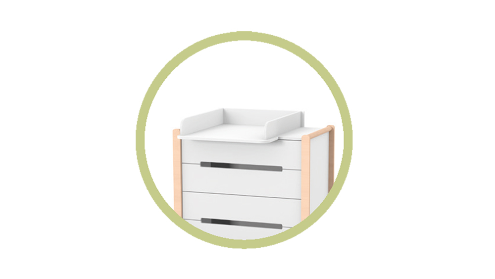 Дополнительные опции комода Veres Nice 900 для детской комнаты