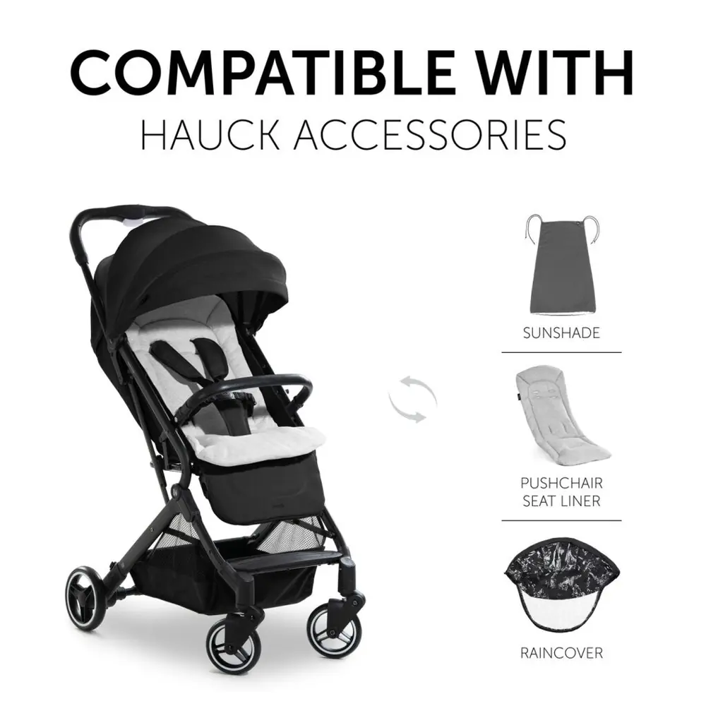 Аксесуари Hauck до коляски Travel N Care: шторка, вкладка, дощовик