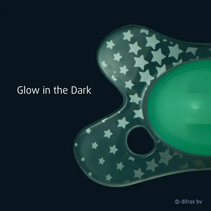 Пустушка Difrax Dental Night 0-6 міс.: світиться в темряві