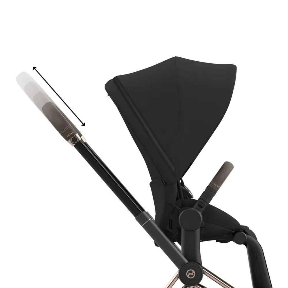 Регулировка высоты ручки Cybex Priam
