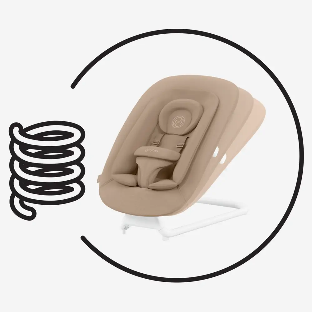 Шезлонг для младенца Cybex Lemo Bouncer: качание от движений ребенка