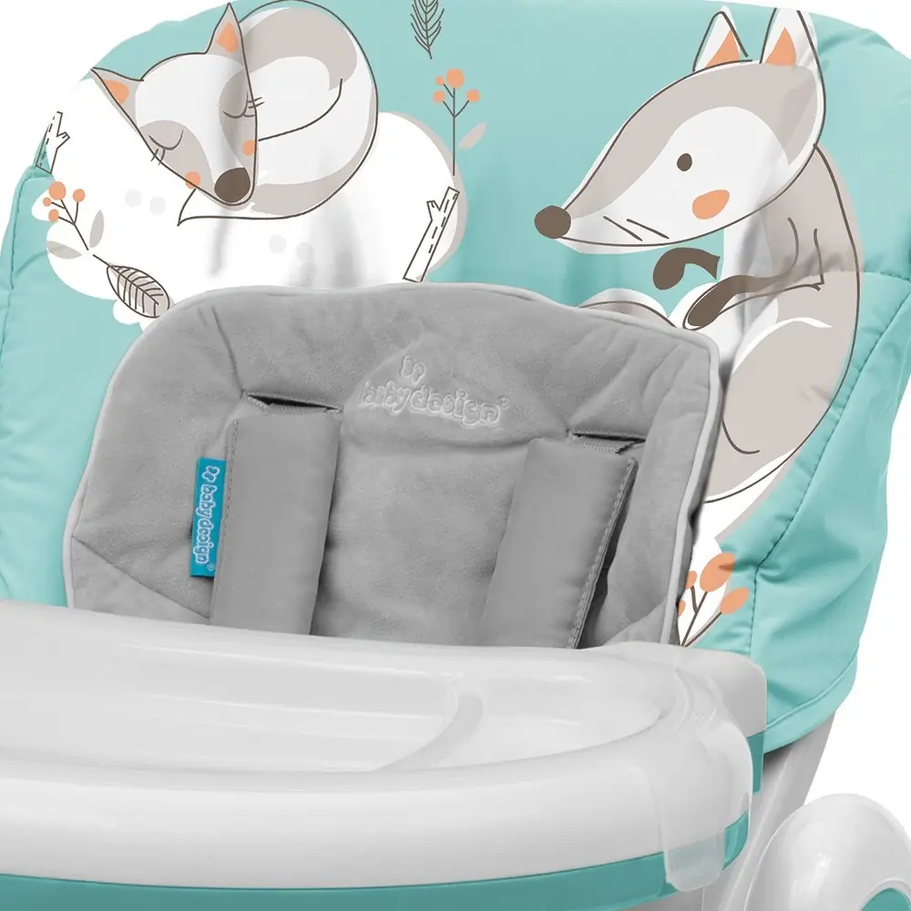 Вкладыш и обивка стульчика Baby Design Pepe крупным планом