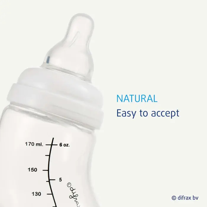 Соска Difrax S-bottle Natural S на пляшечці