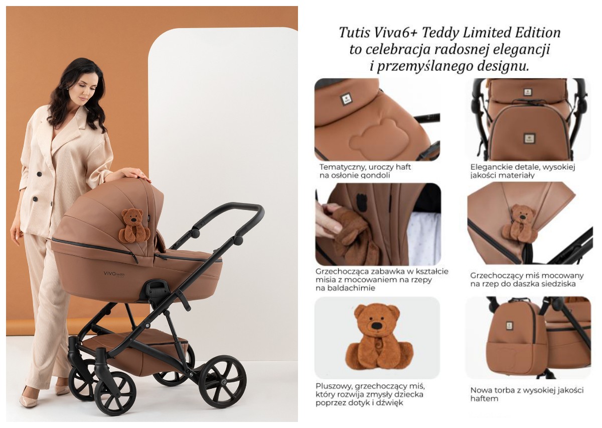 Лімітована серія Tutis Viva 6+ Teddy Limited Edition люксова екошкіра, плюшева іграшка