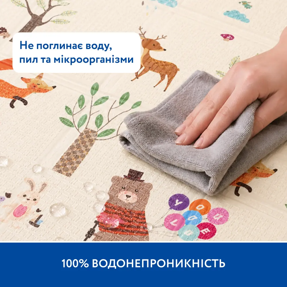 Водонепроникна поверхня термокилимка Piccolino «Лісова подорож»